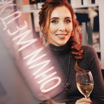 Couple portrait session in a stylish studio with carefully planned lighting to create a dramatic effect