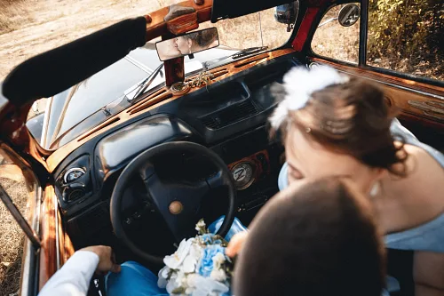Tanya and Konstantin — Retro wedding, wed 0081