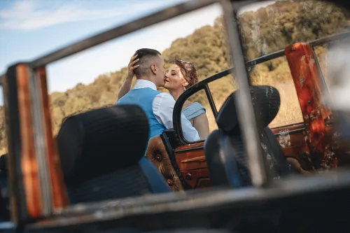 Tanya and Konstantin — Retro wedding, wed 0082