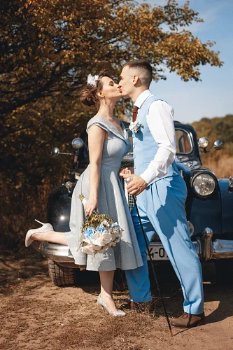 Tanya and Konstantin — Retro wedding, wed 0089