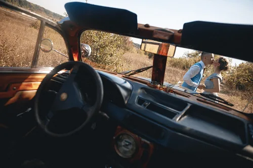 Tanya and Konstantin — Retro wedding, wed 0090