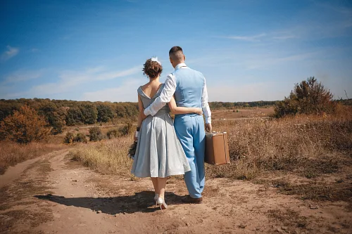 Tanya and Konstantin — Retro wedding, wed 0099