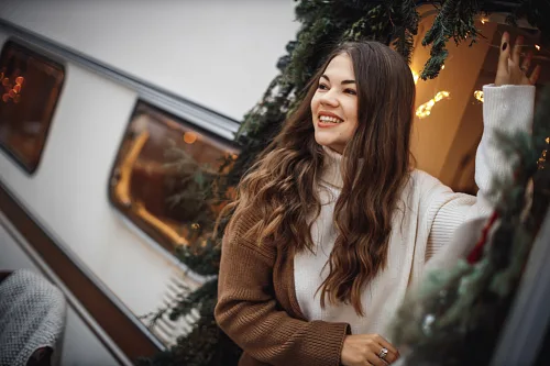 Girls and a vintage trailer — Photoshoot, photo 42