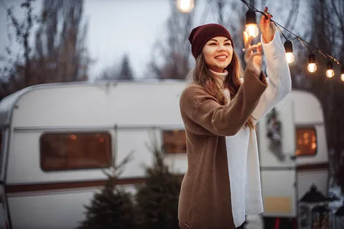 Girls and a vintage trailer — Photoshoot, photo 56
