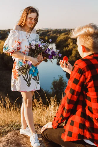 Eugenia and Aleks — Engagement in the hills, photo 39