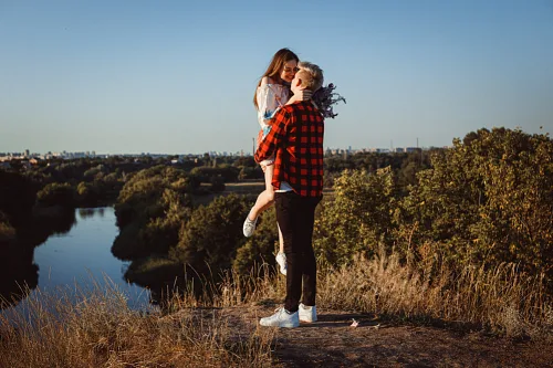 Eugenia and Aleks — Engagement in the hills, photo 44