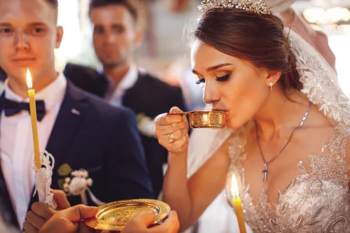 Tanya and Bogdan — Wedding in church, photo 86